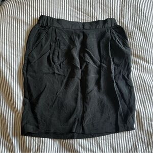 Silk skirt with pockets
